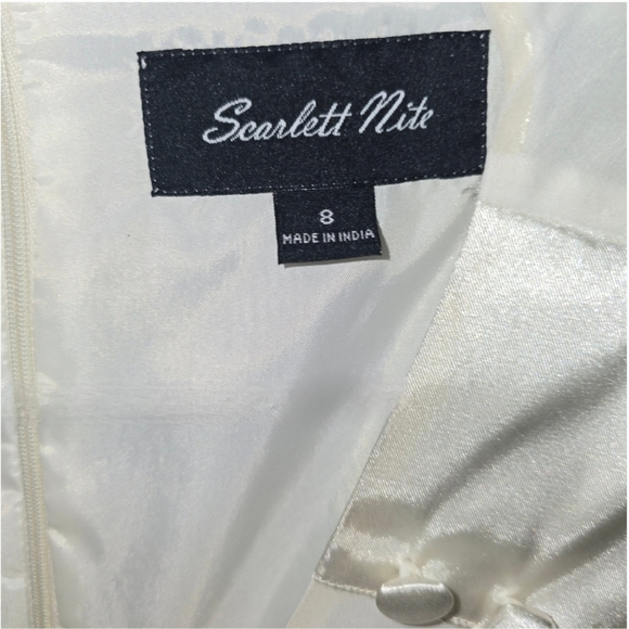 Scarlet Nite Black & White Cocktail Dress - Size 8 - Picture 7 of 8